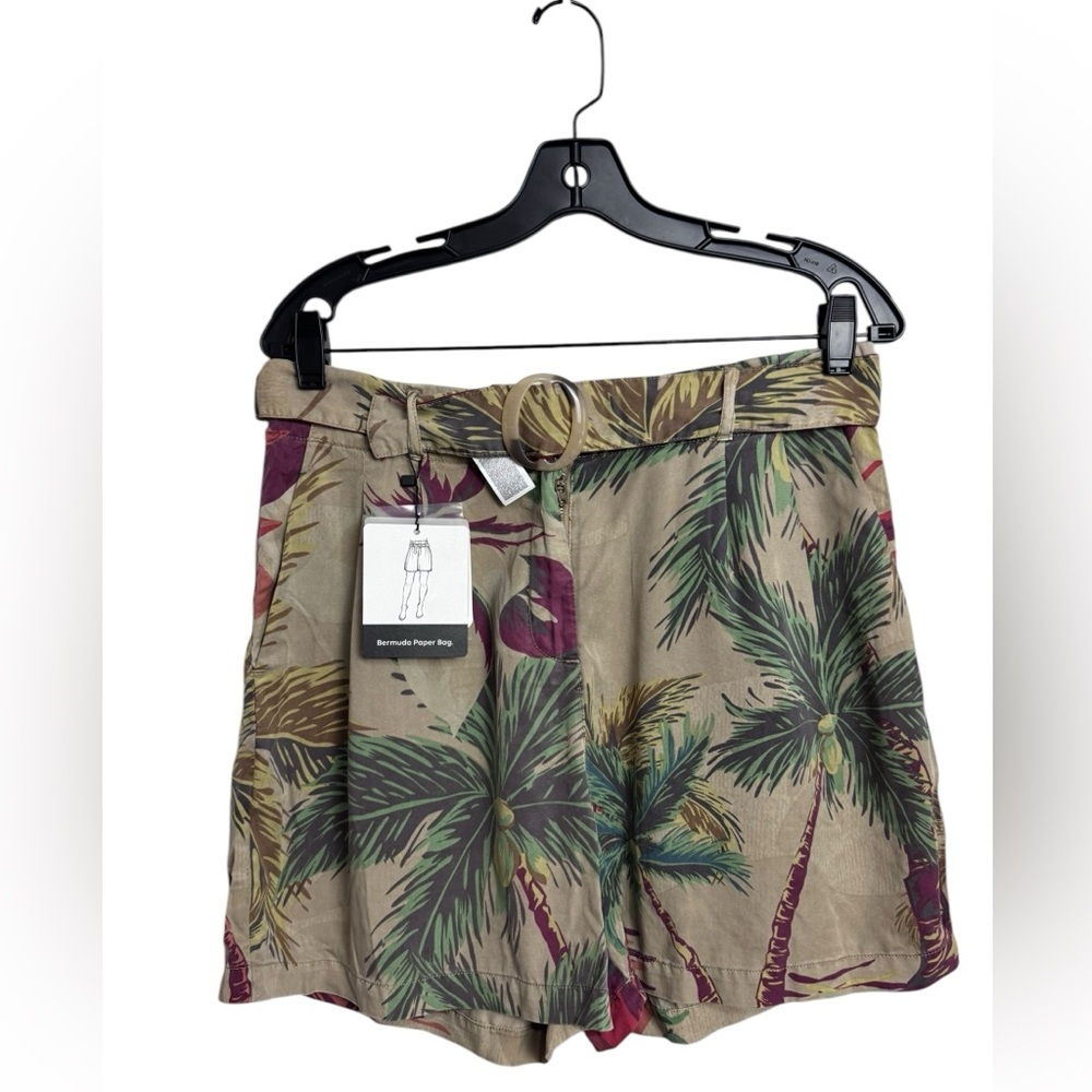 Desigual Pearl Harbour Shorts Femmes Bermuda Paper Bag  Shorts NWT Medium - Picture 4 of 9